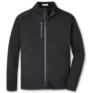 Peter Millar Men's Medium Black Merge Hybrid Jacket MSRP $245